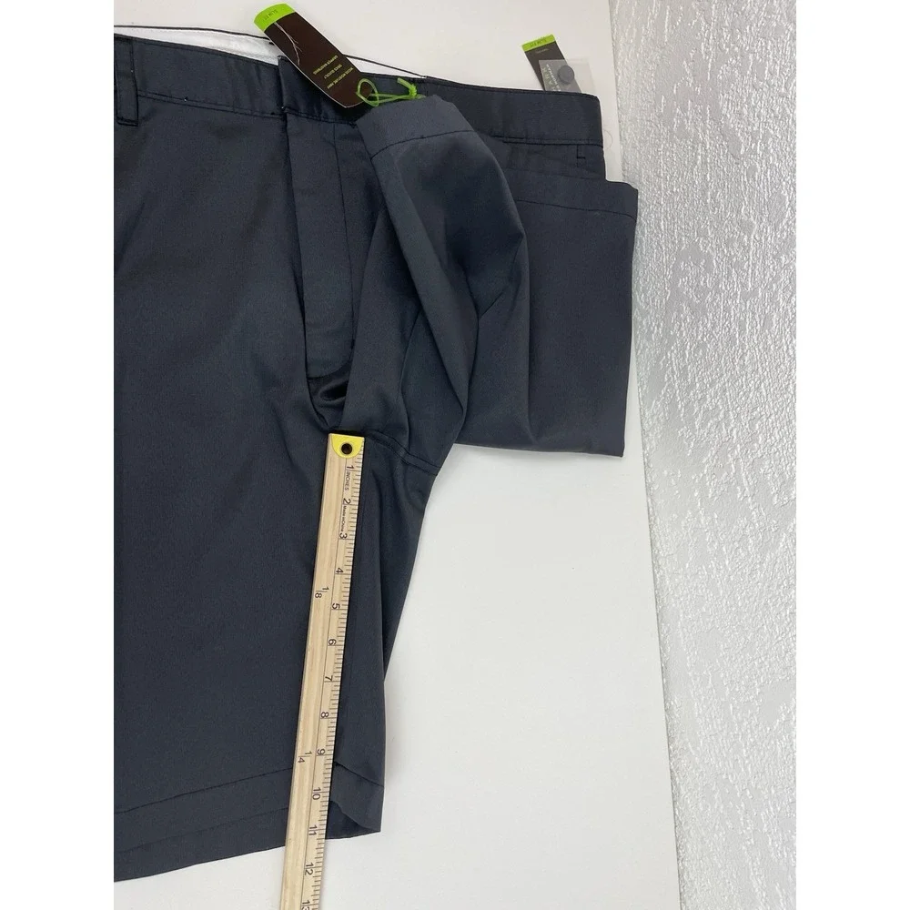 Greg Norman For Tasso Elba Golf Shorts Mens Color Dark Gray Size 42 Slim Fit NWT